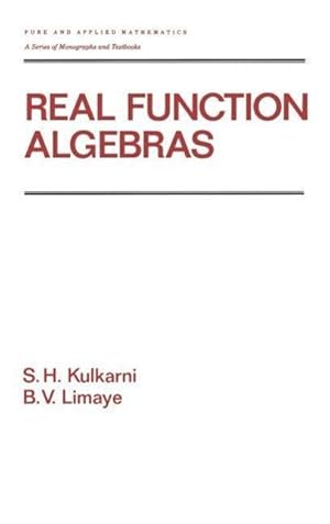 Image du vendeur pour Kulkarni, S: Real Function Algebras mis en vente par moluna