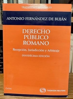 Seller image for DERECHO PUBLICO ROMANO. Recepcin, Jurisdiccin y Arbitraje for sale by Fbula Libros (Librera Jimnez-Bravo)