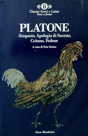 Platone : Simposio apologia di Socrate Critone Fedone testo fr ed Oscar  Mond A23