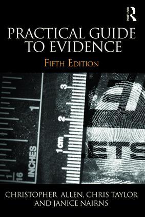 Bild des Verkufers fr Practical Guide to Evidence zum Verkauf von moluna