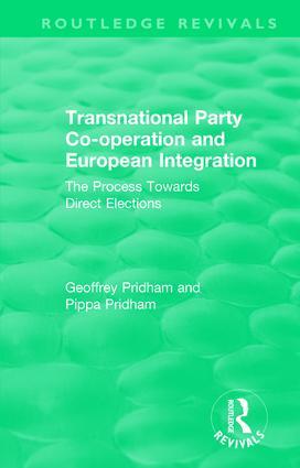 Seller image for Transnational Party Co-Operation and European Integration for sale by moluna