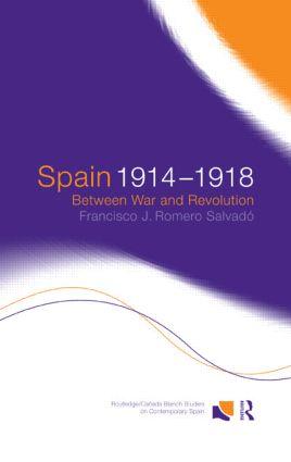 Bild des Verkufers fr Romero Salvado, F: Spain 1914-1918 zum Verkauf von moluna