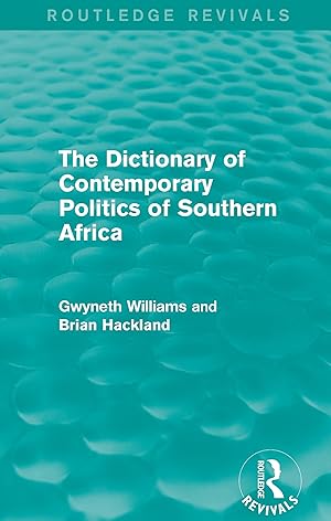 Seller image for The Dictionary of Contemporary Politics of Southern Africa for sale by moluna