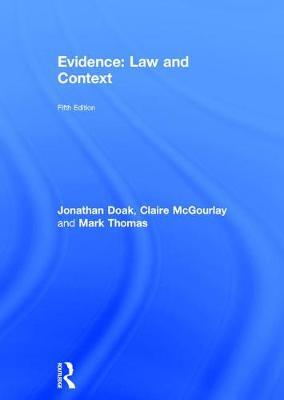 Seller image for Doak, J: Evidence: Law and Context for sale by moluna