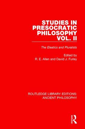 Seller image for Studies in Presocratic Philosophy Volume 2 for sale by moluna