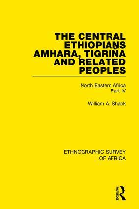 Imagen del vendedor de Shack, W: The Central Ethiopians, Amhara, Tigrina and Relate a la venta por moluna