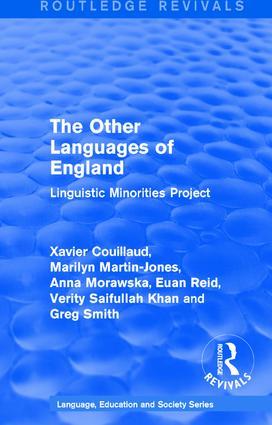 Image du vendeur pour Couillaud, X: : The Other Languages of England (1985) mis en vente par moluna