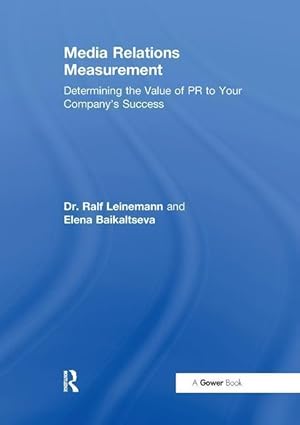 Seller image for Leinemann, R: Media Relations Measurement for sale by moluna