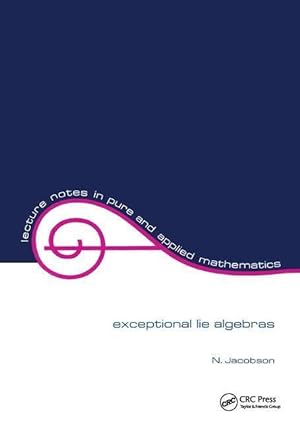 Seller image for Jacobson, N: Exceptional Lie Algebras for sale by moluna