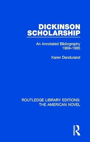 Seller image for Dandurand, K: Dickinson Scholarship for sale by moluna
