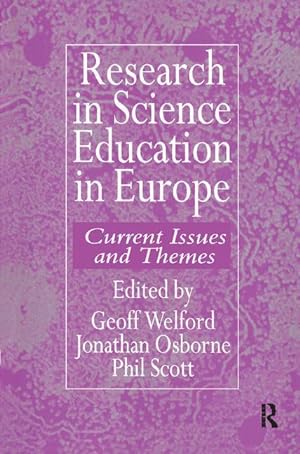 Seller image for Welford, G: Research in science education in Europe for sale by moluna