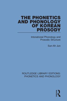 Bild des Verkufers fr The Phonetics and Phonology of Korean Prosody zum Verkauf von moluna