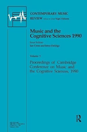 Seller image for Cross, I: Music and the Cognitive Sciences 1990 for sale by moluna