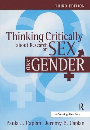 Bild des Verkufers fr Caplan, P: Thinking Critically about Research on Sex and Gen zum Verkauf von moluna