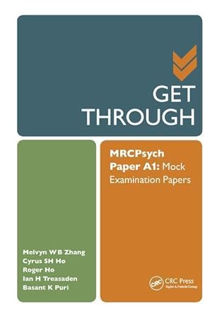 Imagen del vendedor de Zhang, M: Get Through MRCPsych Paper A1 a la venta por moluna