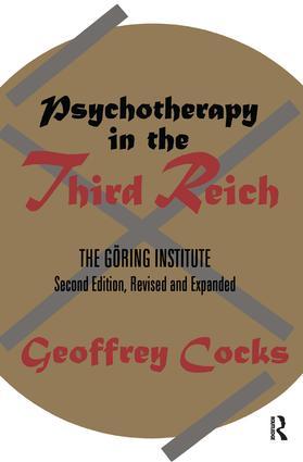 Seller image for Psychotherapy in the Third Reich for sale by moluna