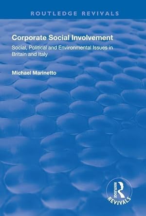 Immagine del venditore per Marinetto, M: Corporate Social Involvement venduto da moluna