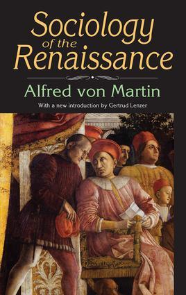 Seller image for von Martin, A: Sociology of the Renaissance for sale by moluna