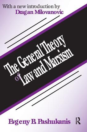Seller image for Pashukanis, E: The General Theory of Law and Marxism for sale by moluna