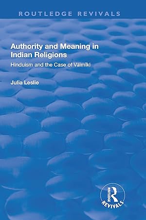 Seller image for Authority and Meaning in Indian Religions for sale by moluna