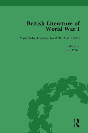 Imagen del vendedor de British Literature of World War I, Volume 3 a la venta por moluna