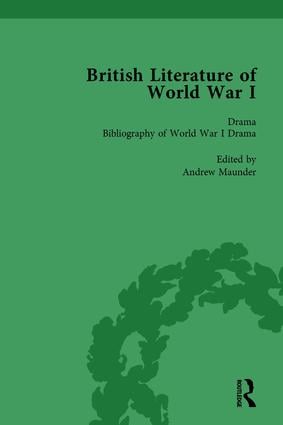 Image du vendeur pour British Literature of World War I, Volume 5 mis en vente par moluna