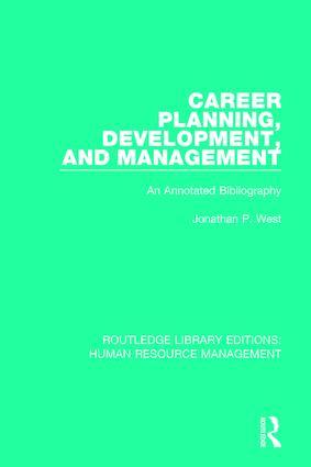 Seller image for West, J: Career Planning, Development, and Management for sale by moluna