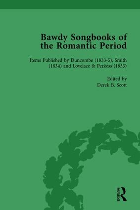 Imagen del vendedor de Bawdy Songbooks of the Romantic Period, Volume 4 a la venta por moluna