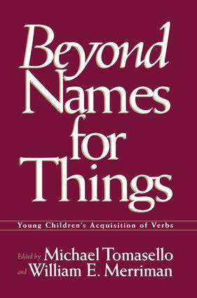 Immagine del venditore per Tomasello, M: Beyond Names for Things venduto da moluna