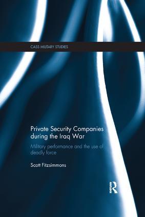 Image du vendeur pour Fitzsimmons, S: Private Security Companies during the Iraq W mis en vente par moluna