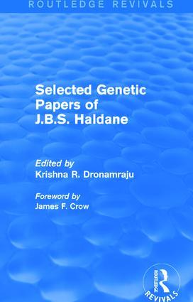 Bild des Verkufers fr Selected Genetic Papers of J.B.S. Haldane zum Verkauf von moluna