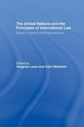 Seller image for Lowe, V: United Nations and the Principles of International for sale by moluna