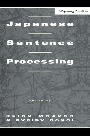 Imagen del vendedor de Japanese Sentence Processing a la venta por moluna