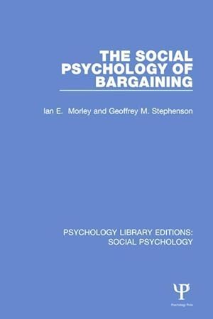 Seller image for SOCIAL PSYCHOLOGY OF BARGAININ for sale by moluna