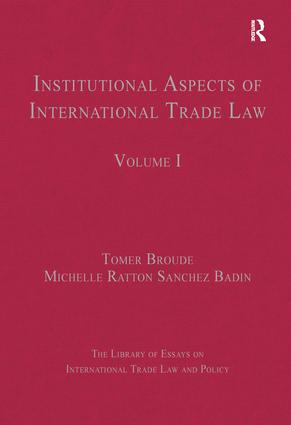 Immagine del venditore per Institutional Aspects of International Trade Law venduto da moluna