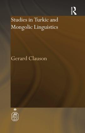 Seller image for Clauson, G: Studies in Turkic and Mongolic Linguistics for sale by moluna