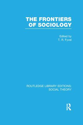 Seller image for The Frontiers of Sociology for sale by moluna