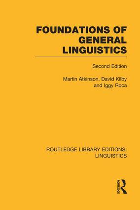 Seller image for Atkinson, M: Foundations of General Linguistics for sale by moluna
