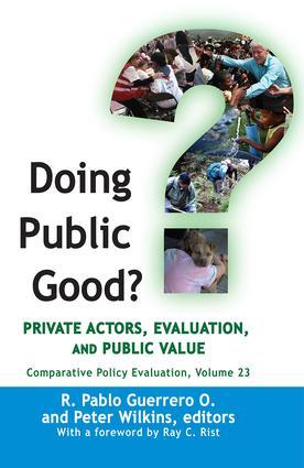 Seller image for Doing Public Good?: Private Actors, Evaluation, and Public Value for sale by moluna