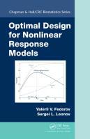 Bild des Verkufers fr Fedorov, V: Optimal Design for Nonlinear Response Models zum Verkauf von moluna