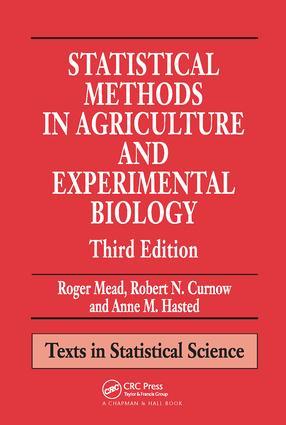 Imagen del vendedor de Mead, R: Statistical Methods in Agriculture and Experimental a la venta por moluna