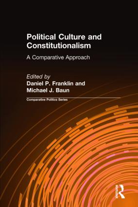 Image du vendeur pour Franklin, D: Political Culture and Constitutionalism: A Comp mis en vente par moluna