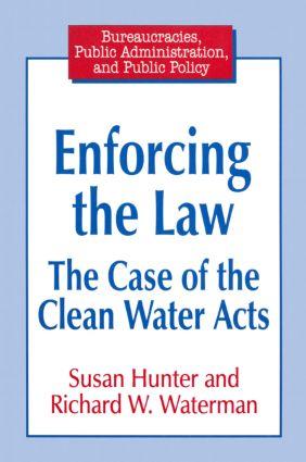 Bild des Verkufers fr Hunter, S: Enforcing the Law: Case of the Clean Water Acts zum Verkauf von moluna