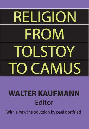 Seller image for Religion from Tolstoy to Camus for sale by moluna