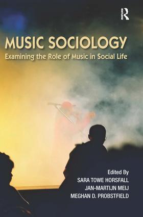 Bild des Verkufers fr Probstfield, M: Music Sociology zum Verkauf von moluna