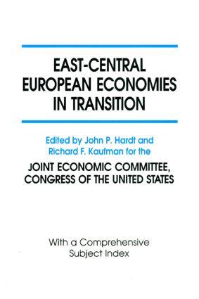 Imagen del vendedor de Hardt, J: East-Central European Economies in Transition a la venta por moluna