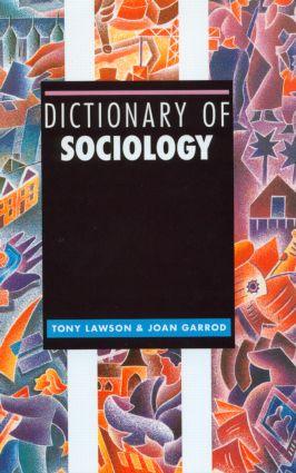 Bild des Verkufers fr Lawson, T: Dictionary of Sociology zum Verkauf von moluna