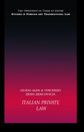 Seller image for Italian Private Law for sale by moluna