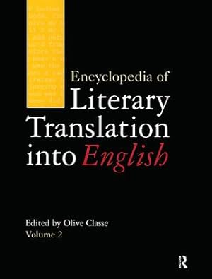 Seller image for Encyclopedia of Literary Translation into English for sale by moluna