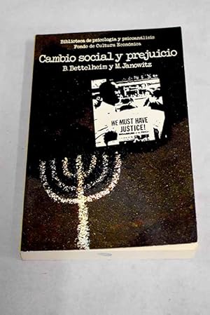 Imagen del vendedor de Cambio social y prejuicio a la venta por Alcan Libros